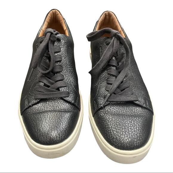 Frye Leather Sneakers Textured Lace Up Low Top Size 10 - Picture 2 of 10